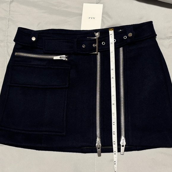 NEW A.L.C. christian skirt nave in navy - Picture 6 of 7